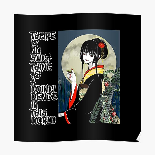 yuuko ichihara anime quote xxxholic -there is no such thing as a coincidence in this worl- Poster RB1301 product Offical xxxholic Merch